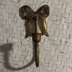 Vintage brass hanging candlestick holder 🎀 Elegant Gold Wall Sconce